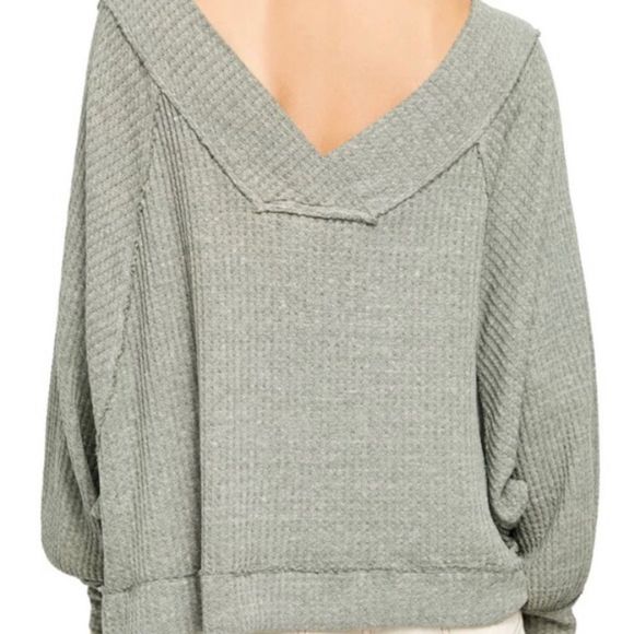 Free People, Westend Thermal Top, Green, Size XS - Picture 4 of 11